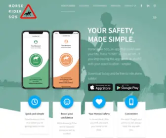 Horseridersos.com(Your safety) Screenshot