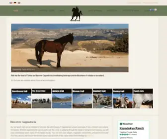 Horseriding-Turkey.com(Trail rides and horse riding holidays in Turkey) Screenshot