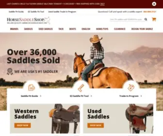 Horsesaddleshop.com(Western saddles) Screenshot