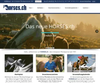 Horses.ch(Das Schweizer Pferdeportal) Screenshot