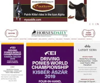 Horsesdaily.com(Horses Daily All Equestrian News) Screenshot
