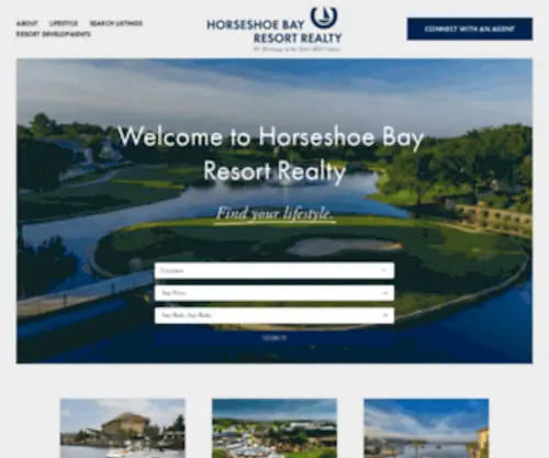 Horseshoebay.net(Horseshoe Bay Resort Realty) Screenshot