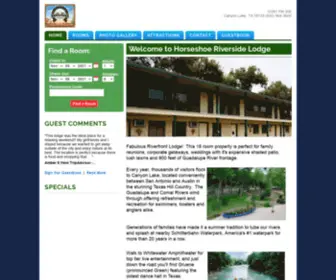 Horseshoeriverside.com(Horseshoe Riverside Lodge) Screenshot