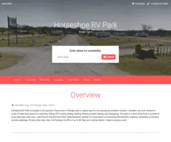 Horseshoerv.com(Horseshoe RV Park) Screenshot