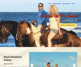 Horsesonthebeachcorpus.com(Horses on the Beach) Screenshot