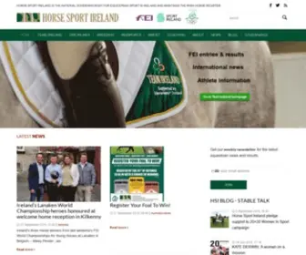 Horsesportireland.ie(Horse Sport Ireland) Screenshot