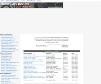 Horsetackreview.com(Horse Tack) Screenshot