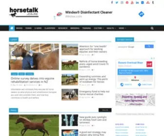 Horsetalk.co.nz(Equestrian news and research) Screenshot
