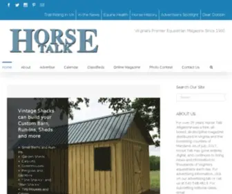 Horsetalkmagazine.com((1) january 2013) Screenshot