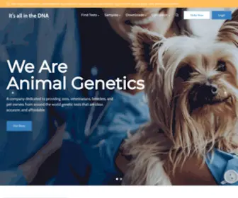 Horsetesting.com(Animal Genetics) Screenshot