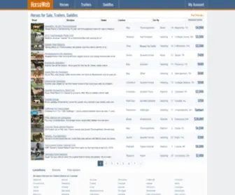 Horseweb.com(Horses for Sale) Screenshot