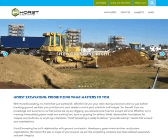 Horstexcavating.com(Horst Excavating) Screenshot