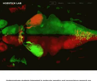Horsticklab.org(HORSTICK LAB) Screenshot