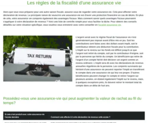 Hortensialosinj.com(Fiscalité Assurance Vie) Screenshot