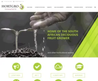 Hortgro.co.za(Home Page) Screenshot