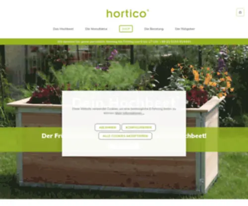 Hortico.de(Hortico Hochbeet) Screenshot