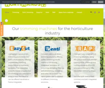 Hortihands.com(Trimming solutions horticulture industry) Screenshot