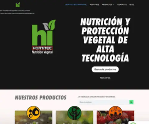 Hortitec.com.mx(Hortitec International) Screenshot