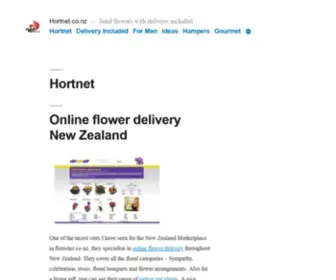 Hortnet.co.nz(Send flowers with delivery included) Screenshot