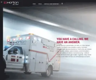 Hortonambulance.com(Horton Emergency Vehicles) Screenshot