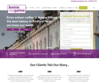 Hortonandgarton.co.uk(Independent Estate Agents in West London) Screenshot