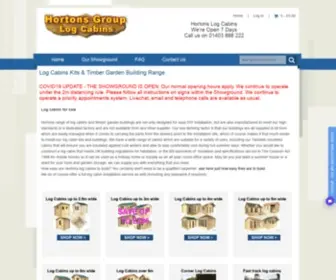 Hortonsgroup.com(Log Cabins for Sale) Screenshot