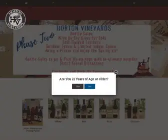 Hortonwine.com(Horton Vineyards) Screenshot