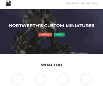 Hortwerth.com(Sculpting, converting and painting miniatures wargaming miniatures) Screenshot