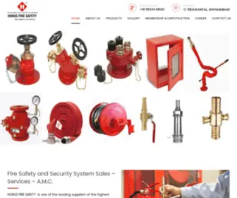 Horusfire.com(Fire Safety and Security System Sales) Screenshot