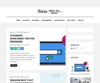 Horux.cz(Antivirus, Forex, Insurance) Screenshot