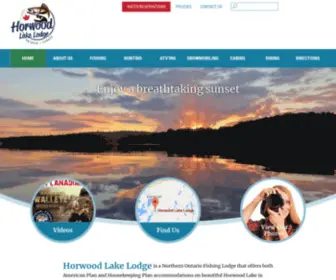 Horwoodlakelodge.com(Horwood Lake Lodge) Screenshot