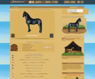 Horzer.fr(Jeux chevaux) Screenshot