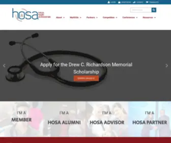 Hosa.org(Future Health Professionals) Screenshot