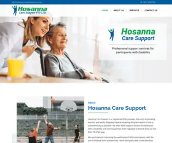 Hosannacaresupport.com.au(Hosanna Care Support) Screenshot