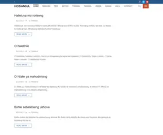 Hosannahymns.co.za(Hosanna) Screenshot