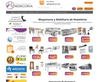Hosdecora.com(Maquinaria y mobiliario de hostelería) Screenshot