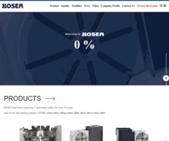 Hosea-World.com(4th and 5th Axis CNC Rotary Table) Screenshot