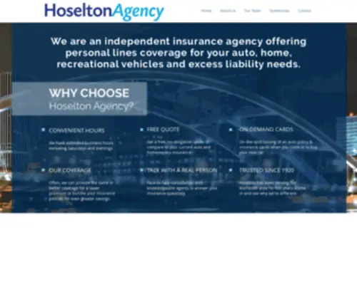 Hoseltonagency.com(Hoselton Agency) Screenshot