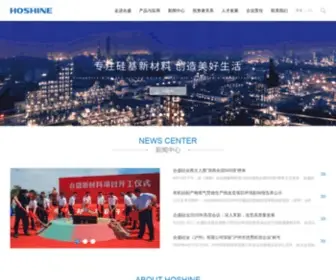 Hoshinesilicon.com(合盛硅业股份有限公司) Screenshot