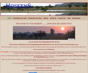 Hoskens.co.za(Farms for Sale) Screenshot