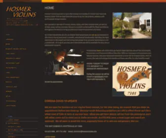 Hosmerviolins.com(Hosmer Violins) Screenshot