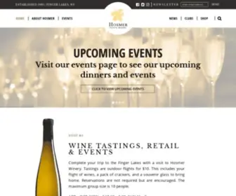 Hosmerwinery.com(Hosmer Winery) Screenshot