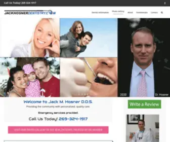Hosnerdental.com(Hosner Family Dentistry's main objective) Screenshot