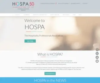 Hospa.org(For Hospitality Professionals) Screenshot