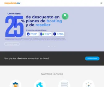 Hospedando.com.mx(Web Hosting México) Screenshot
