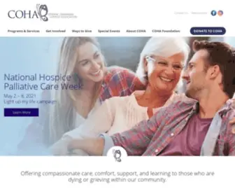 Hospicecoha.org(Central Okanagan Hospice Association) Screenshot