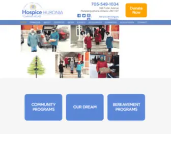 Hospicehuronia.ca(Hospice Huronia Inc) Screenshot