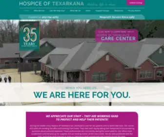 Hospiceoftexarkana.org(Hospice of Texarkana) Screenshot