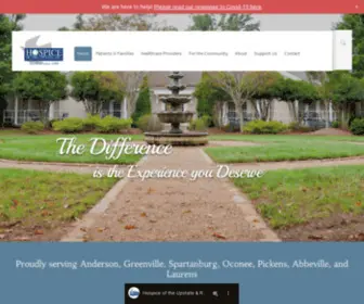 Hospiceoftheupstate.com(Hospice of the Upstate) Screenshot