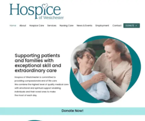 Hospiceofwestchester.com(Hospice Of Westchester) Screenshot